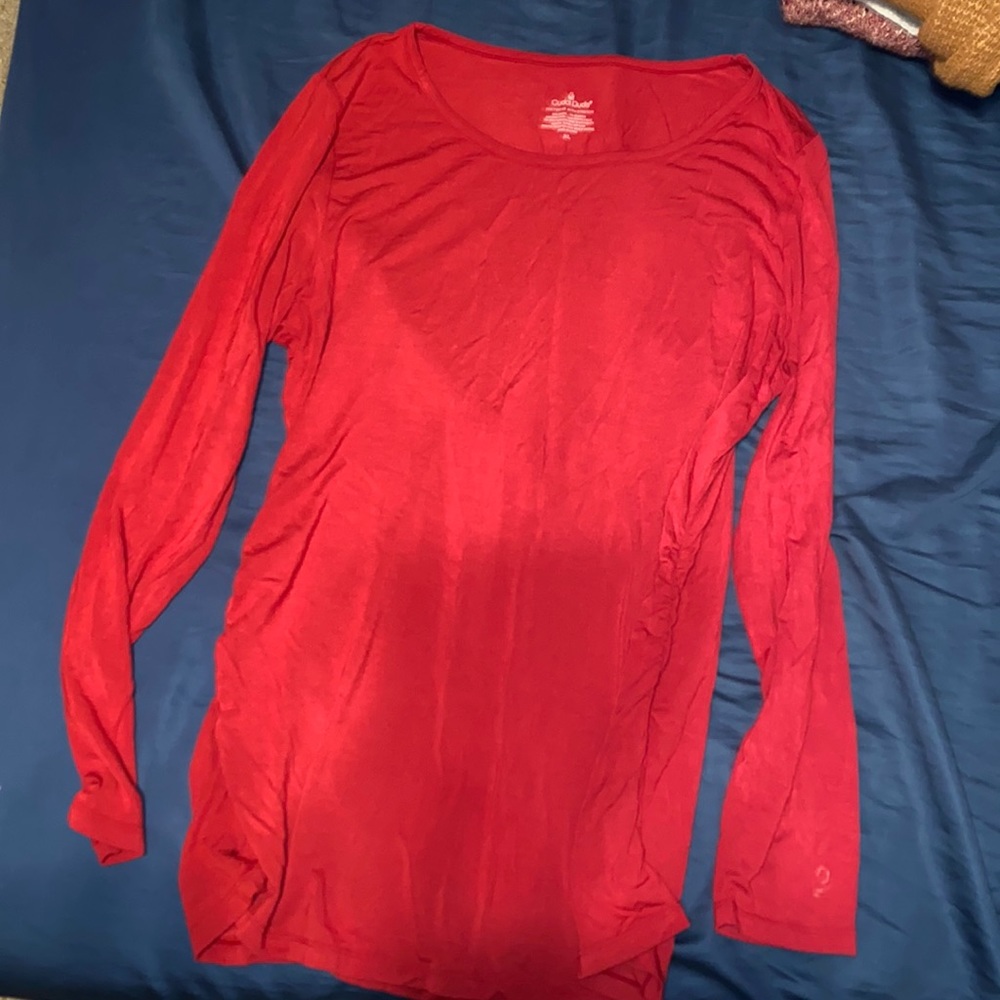 Cuddl Duds long sleeve maternity shirt